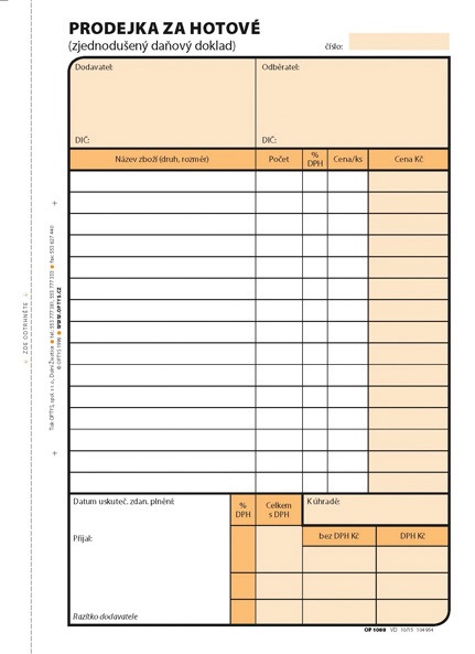 1088 Prodejka za hotové A5/100l NCR