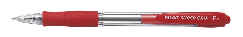 2028-002 pero kuličkové Super Grip červené