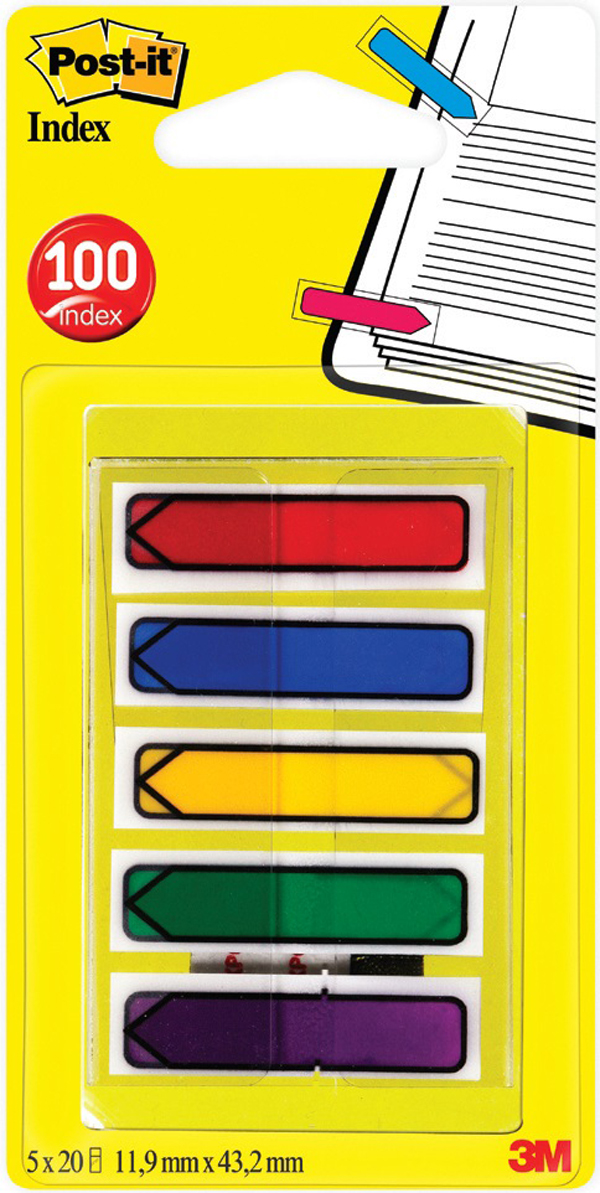 3M 684 ARR1EU Záložky šipky 5x20ks