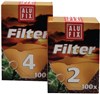 ALUFIX filtry na kávu 4/100