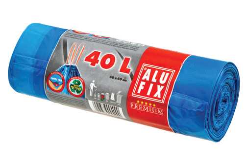 ALUFIX pytle zat. 40l/15ks, 25my, modré, 60x55cm    MSZ40UNI