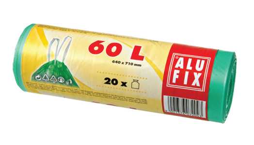 ALUFIX pytle zat. 60l/20ks, 15my,zelené, 64x71cm    MSZH60UNI