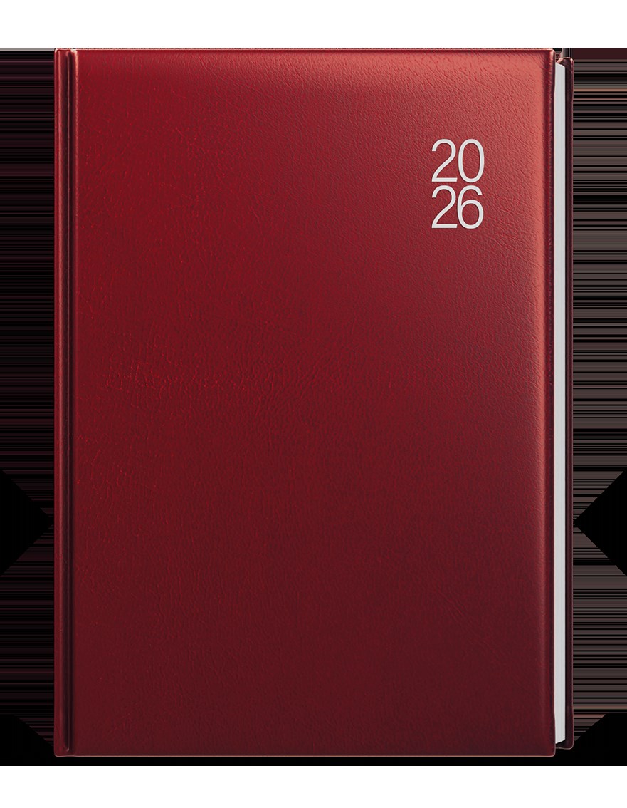 *B26  BDA7-3-26  Denní diář - Adam - Balacron - B6 - bordó