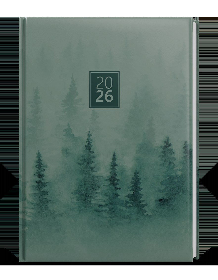 *B26  BDA9-8-26  Denní diář - Adam - Lamino - B6 - Les , parciální lak