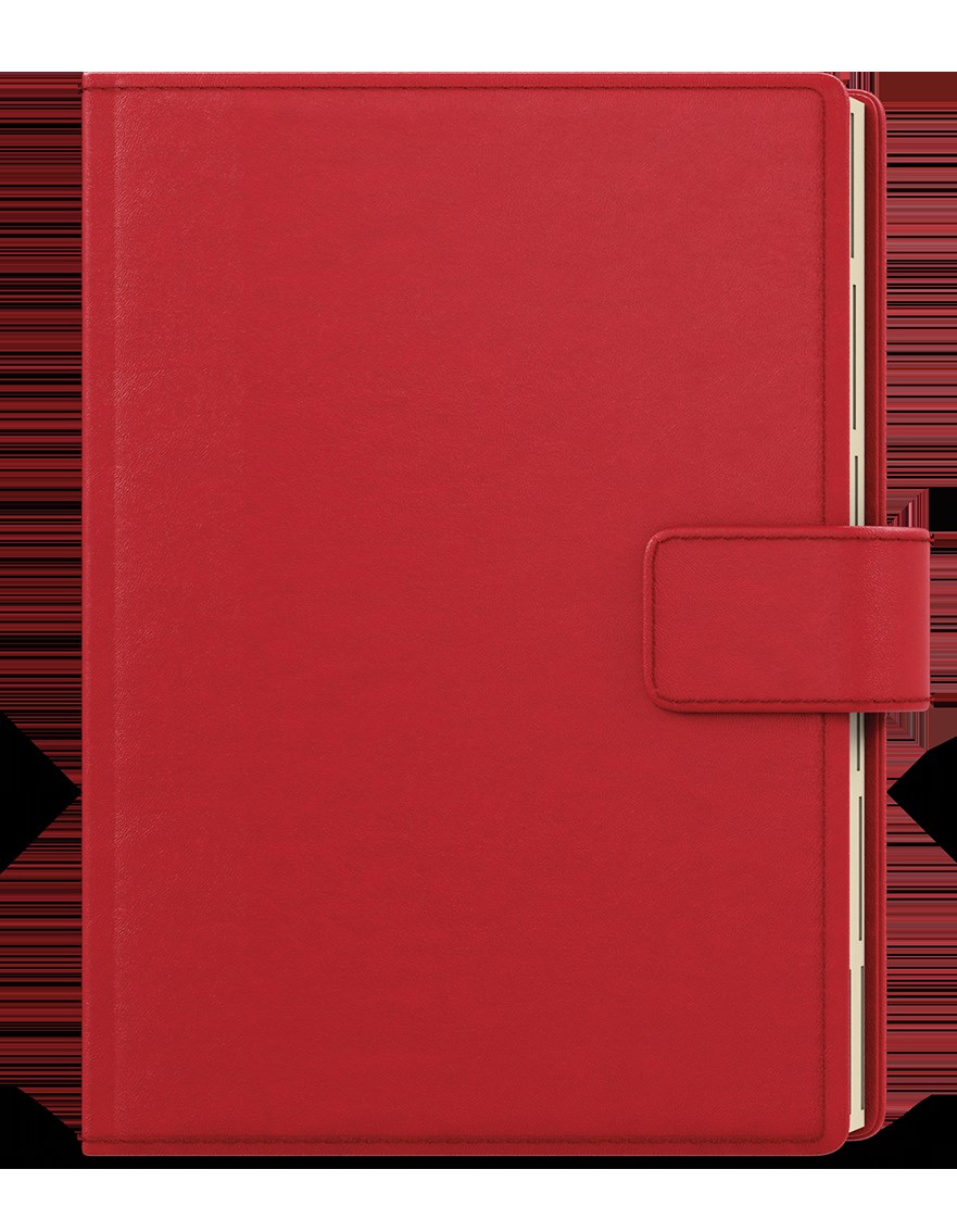 *B26  BDCk38-6-26  Denní diář - Ctirad s výsekem - Elite - A5 - červená ,    sobota a neděle zvlášť na stránce - krémový papír