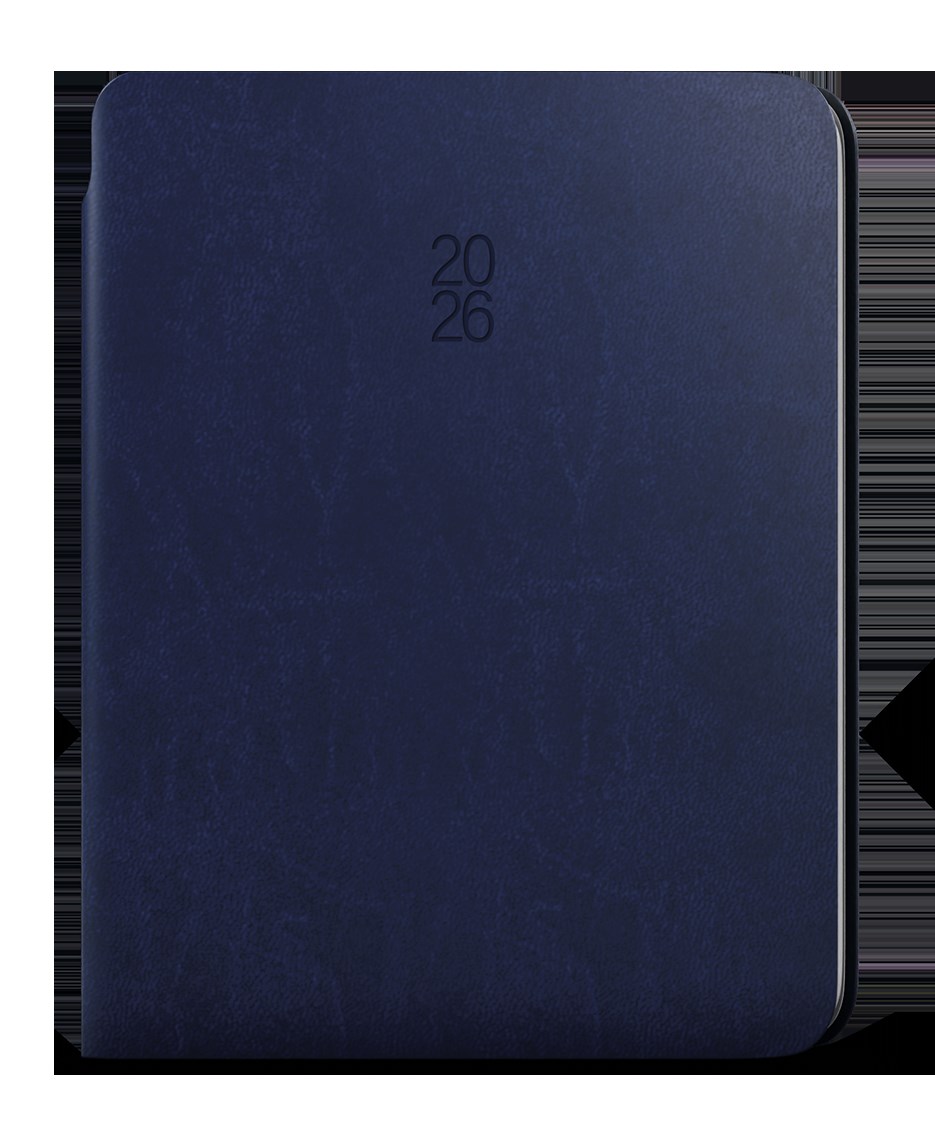 *B26  BDD16-1-26  Denní diář - David - Softy - A5 - modrá , možnost vložení propisky