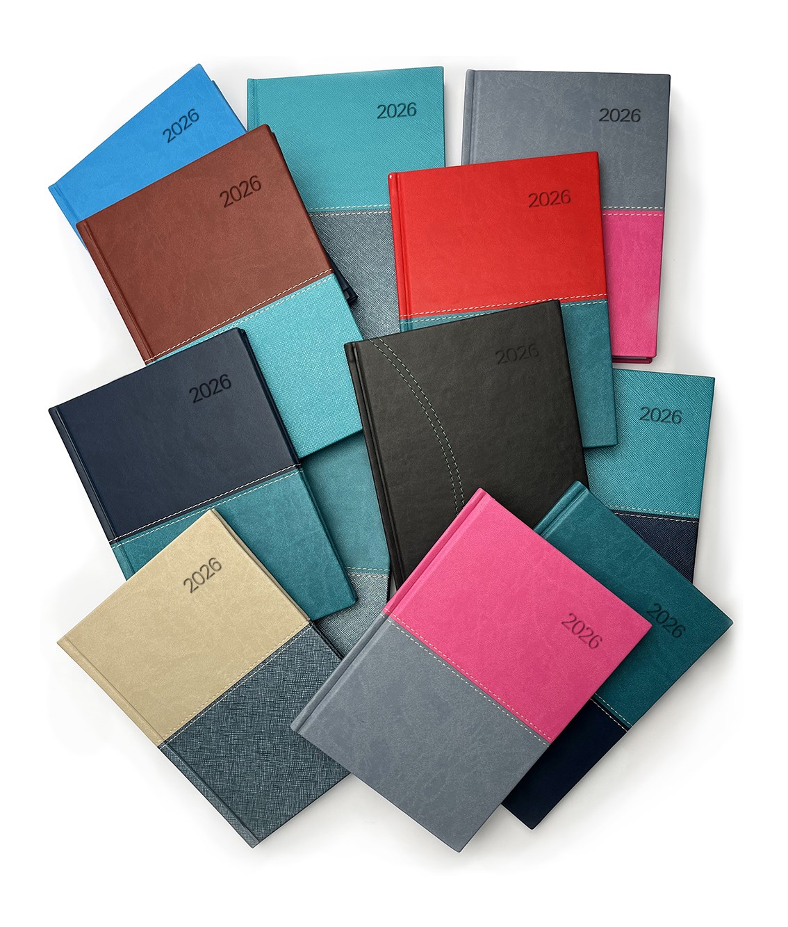 *B26  BDD2-26  Denní diář - David - Vivella mix - A5