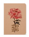*B26  BDD4-1-26  Denní diář - David - Kraft - A5 - Růže , kraftový papír