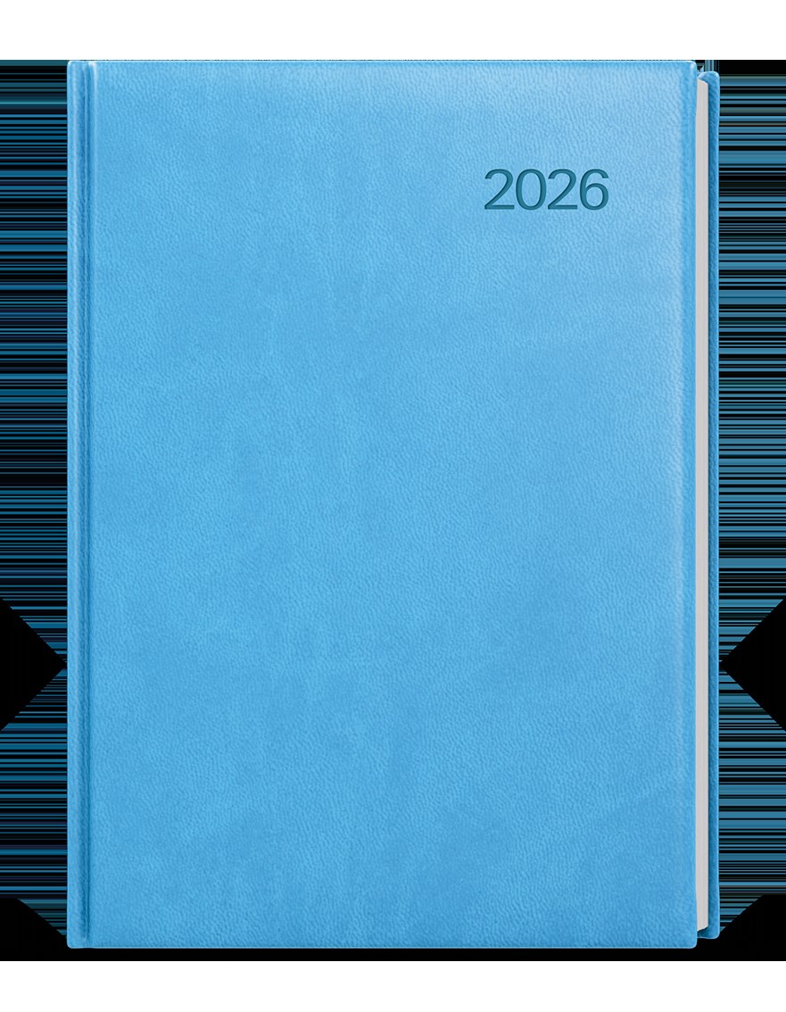 *B26  BDD6-11-26  Denní diář - David - Vivella - A5 - světle modrá