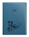 *B26  BDD61-25-26  Denní diář - David - Vivella s ražbou - A5 - petrolejová - Kolo