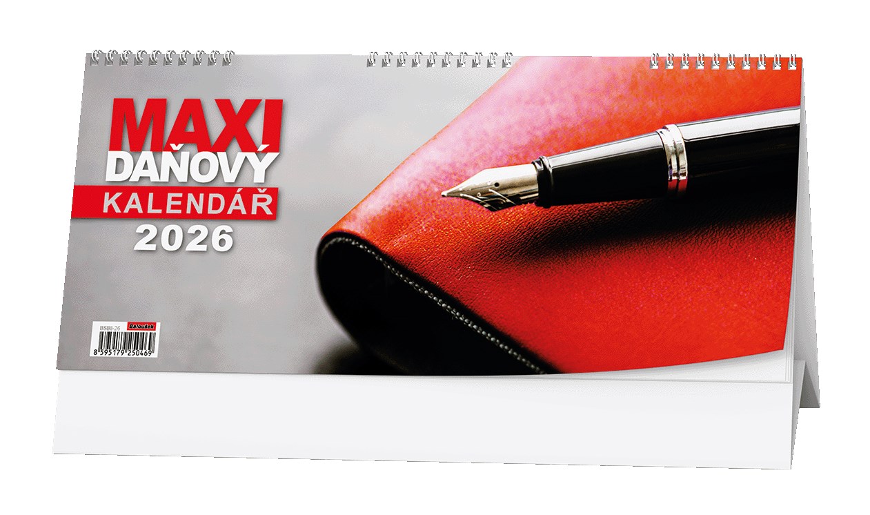 *B26  BSB8-26  MAXI daňový kalendář , daňové termíny