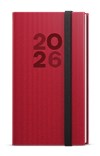 *B26  BTJ23-6-26  Týdenní diář - Jakub - Vigo - kapesní - červená , černá gumička