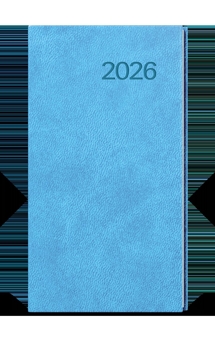 *B26  BTJ6-11-26  Týdenní diář - Jakub -  Vivella - kapesní - světle modrá