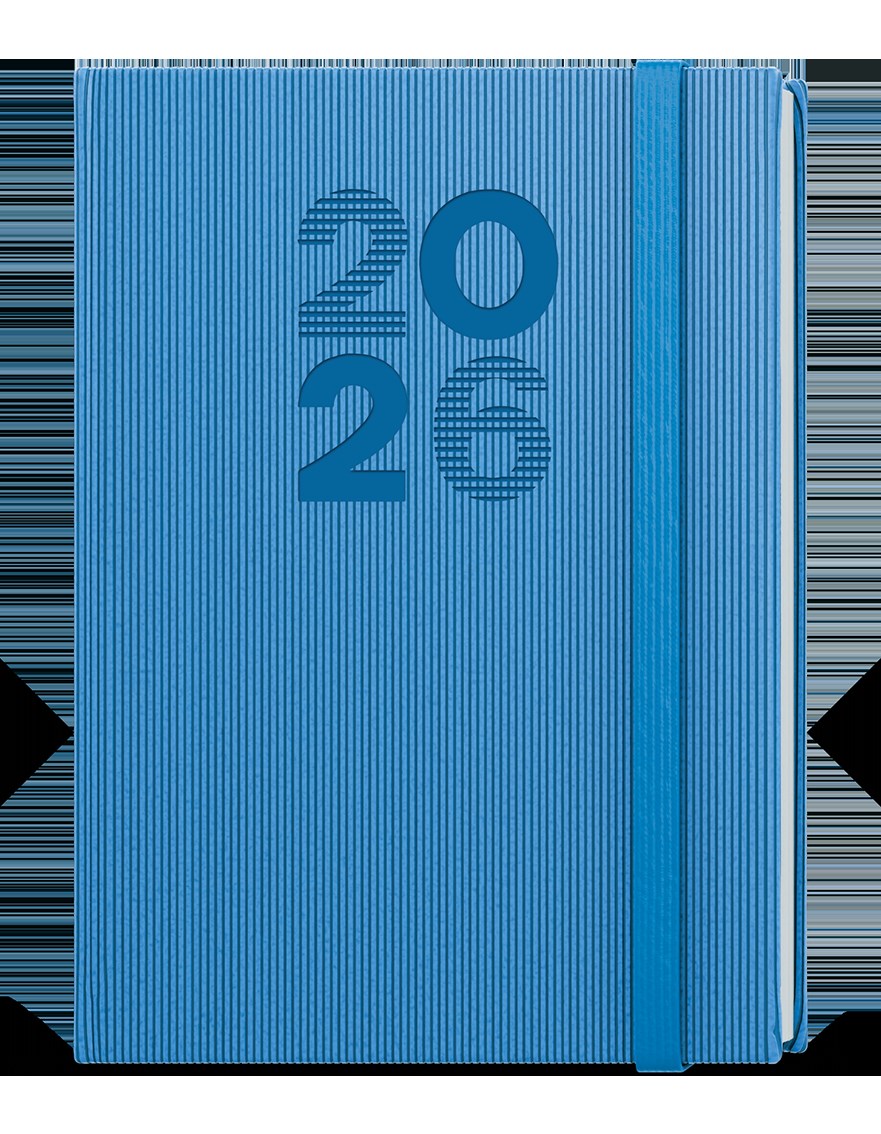 *B26  BTO23-1-26  Týdenní diář - Oskar - Vigo - A5 - modrá , modrá gumička