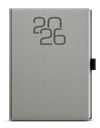 *B26  BTO27-9-26  Týdenní diář - Oskar - Fabric - A5 - šedá , poutko