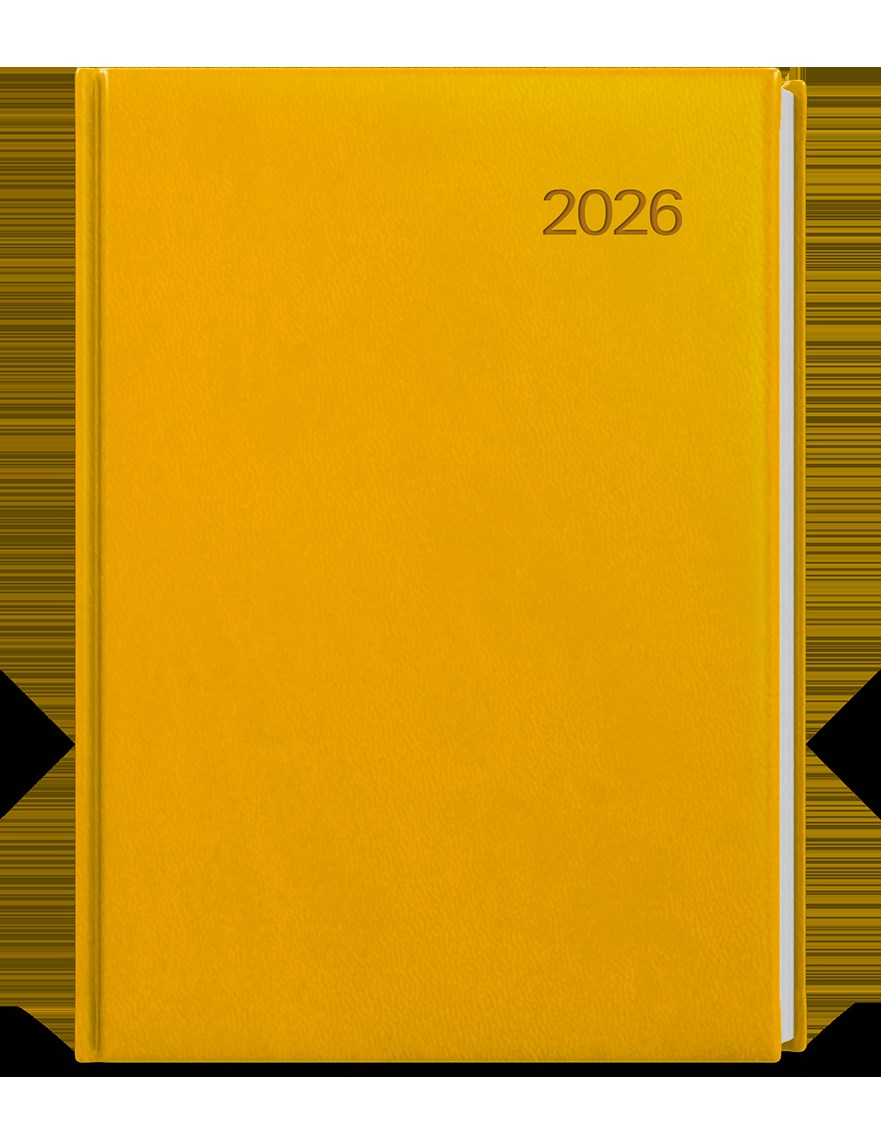 *B26  BTO6-23-26  Týdenní diář - Oskar - Vivella  - A5 - okrová