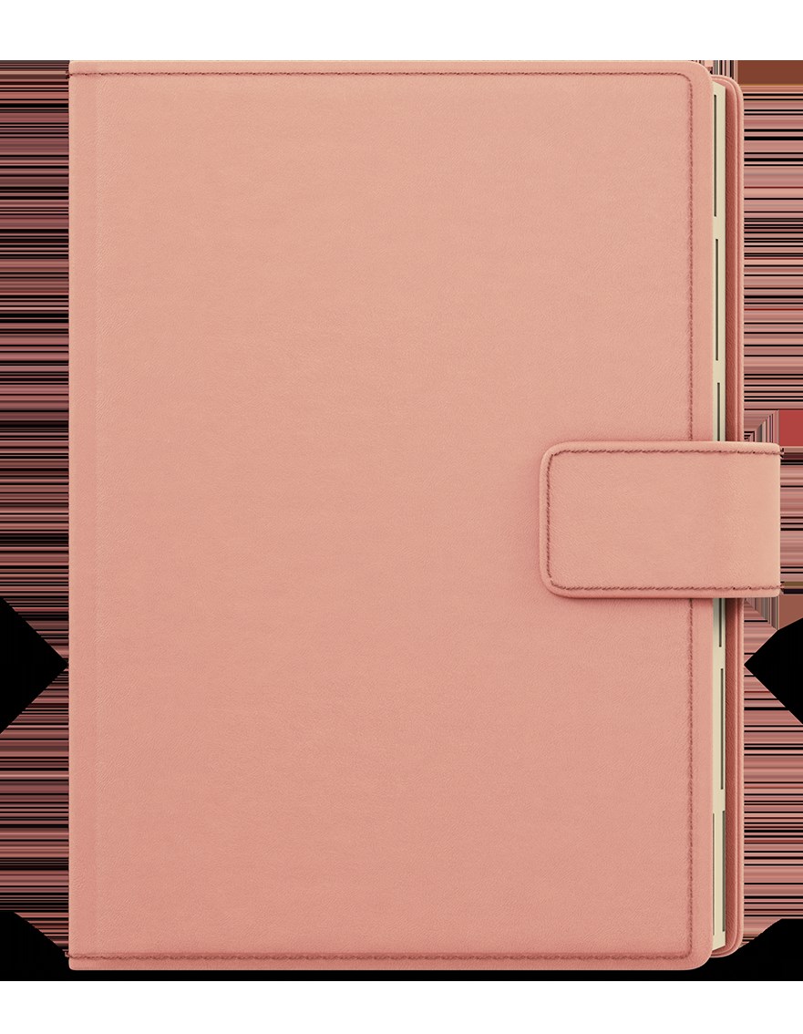 *B26  BTOk38-20-26  Týdenní diář - Oskar - Elite - A5 - růžová , krémový papír, poutko, magnetická přezka