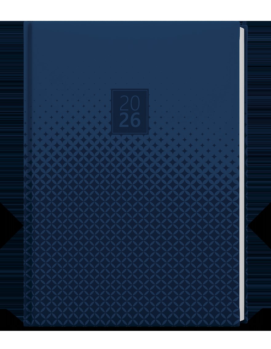 *B26  BTP9-9-26  Týdenní diář - Prokop - Lamino - B6 - Modrý , parciální lak