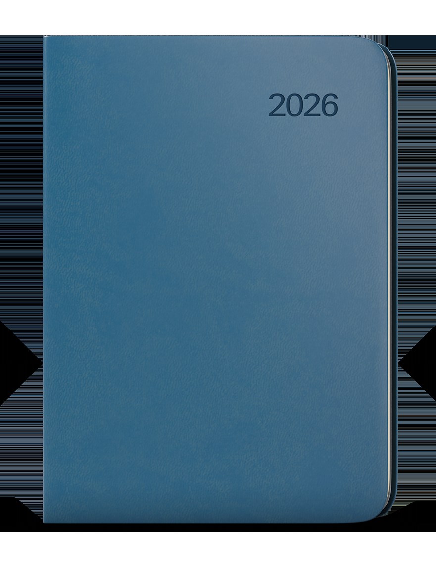 *B26  BTZ6-25-26  Týdenní diář - Zoro - Vivella - A5 - petrolejová , kulaté rohy