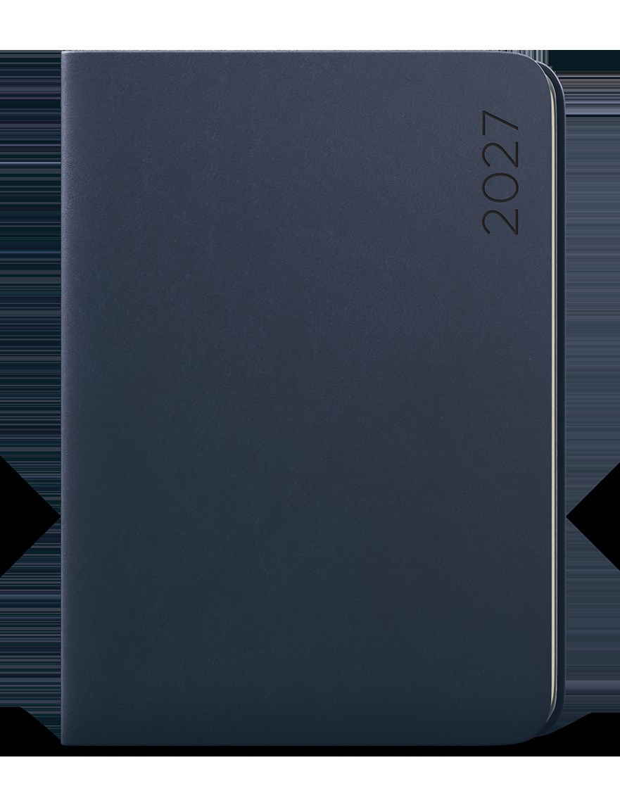 *B27  BTO22-14-27  Týdenní diář - Oskar - Nuba - A5 - antracitová