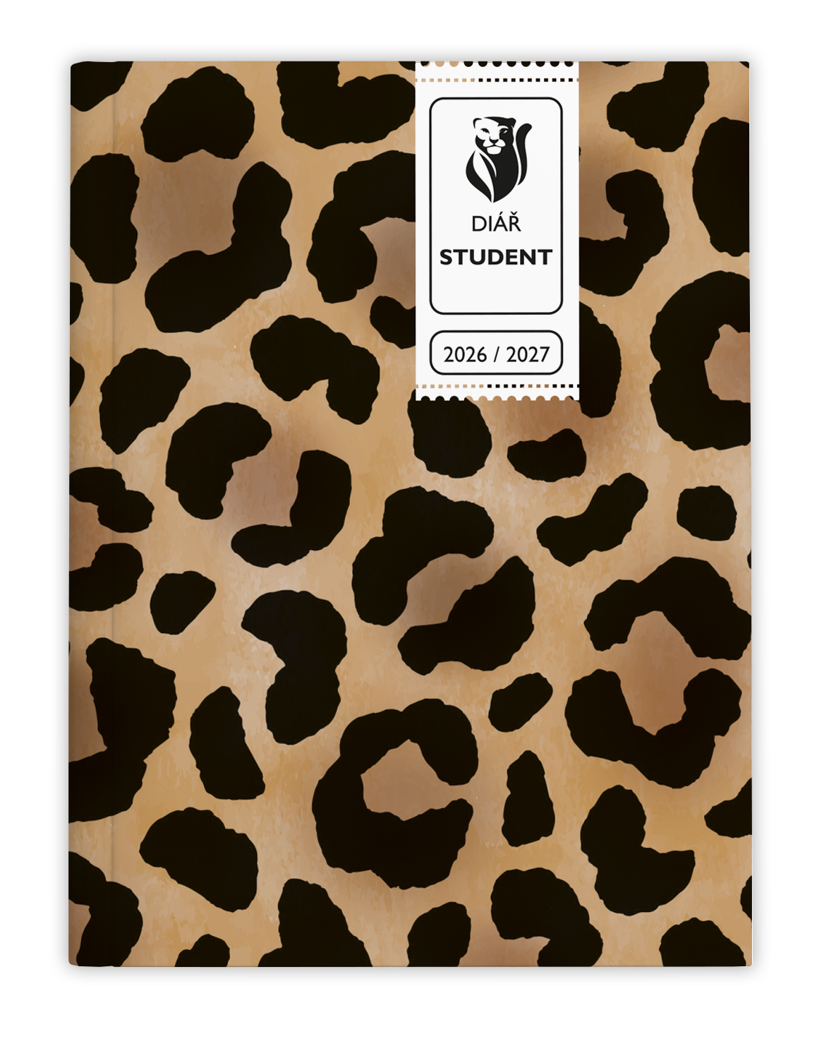 *B27  BTS9-3-27  Týdenní diář - Student - V8 - lamino - kapesní - Leopard