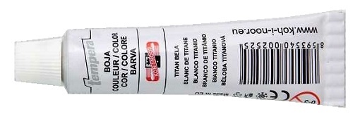 Barva temperová 16ml 162601/1100 běloba titanová