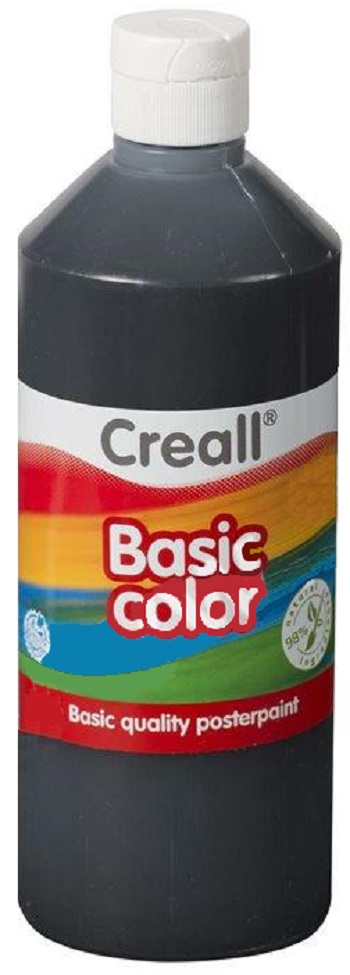 Barva temperová 500ml černá  Creall E30080