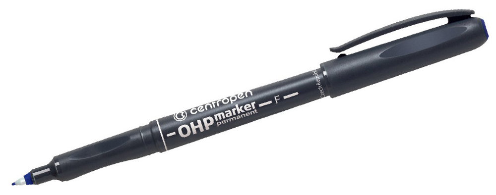 CENTROPEN popisovač 2636 modrý F OHP permanent