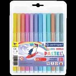 CENTROPEN popisovač 7550/12  TP, PASTEL
