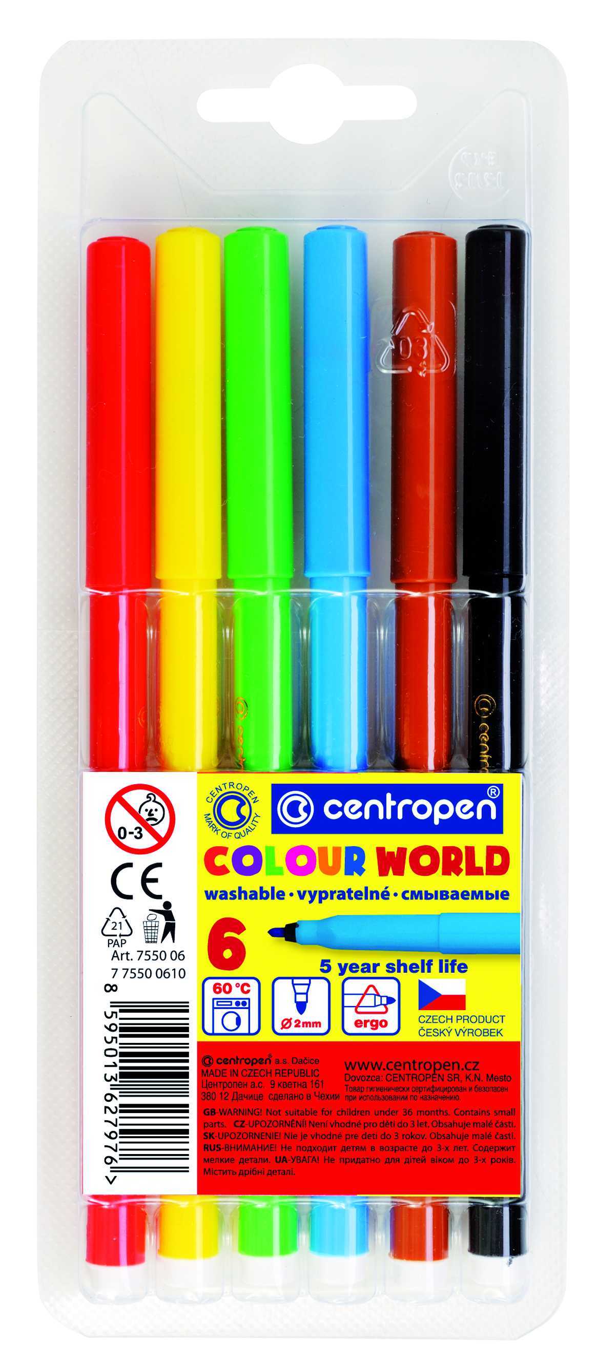 CENTROPEN popisovač 7550/ 6ks