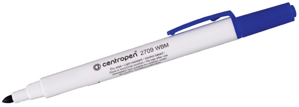 CENTROPEN značkovač 2709 modrý stíratelný