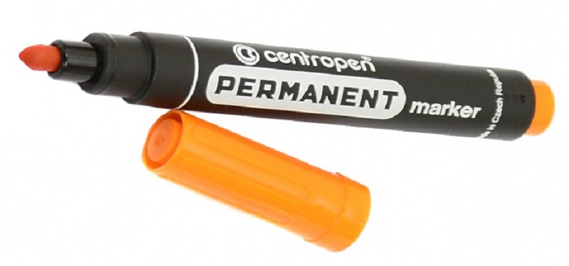 CENTROPEN značkovač 8566 oranžový permanentní 