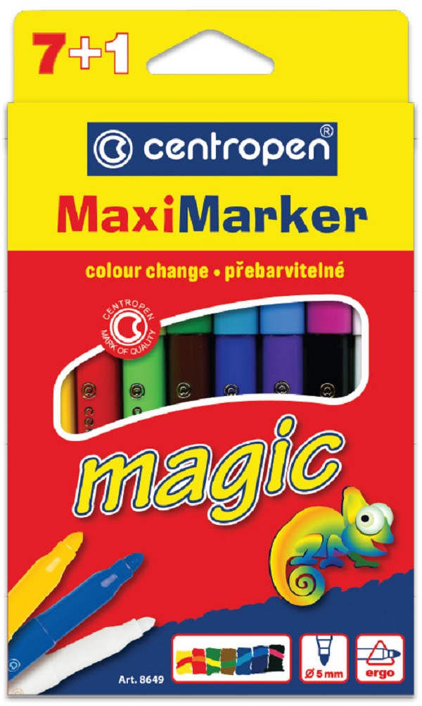 CENTROPEN značkovač 8649/8 7+1 MAXI MAGIC