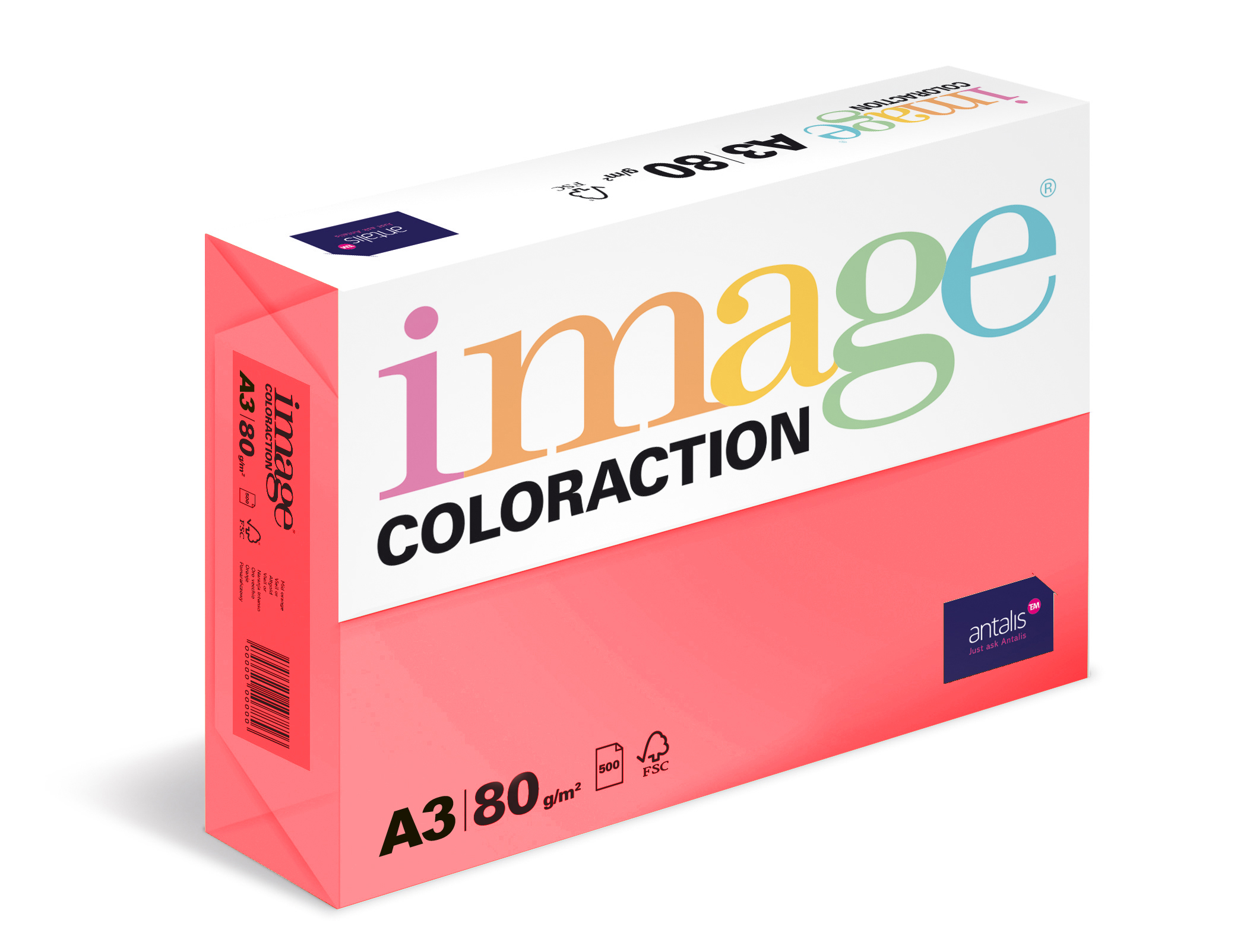 Coloraction A3  80g    Malibu - reflexní růžová 382047