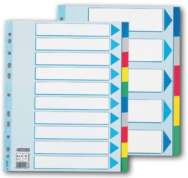 ESSELTE  15266 plast.rozlišovač A4 Maxi  5 listů