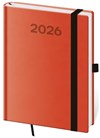 *H26  DPP423-10-26   Diář týdenní A5 Print Pop - oranžová , 145x205
