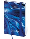 *H26  DV436-33-26   Diář týdenní kapesní Vario - Matragi Blue s gumičkou , 90x140