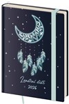 *H26  DZ440-2-26   Diář týdenní B6 lunární Dream s gumičkou , 125x176