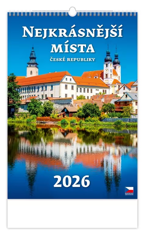 *H26  N111-26  nástěnný kalendář  Nejkrásnější místa České republiky , 315x450(70)