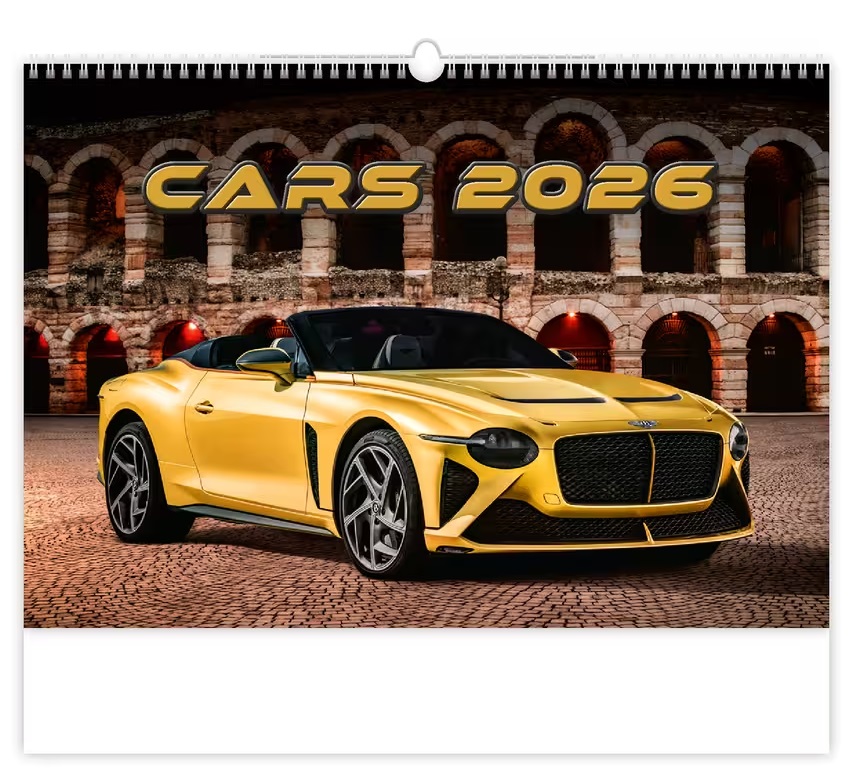 *H26  N153-26  nástěnný kalendář  Cars , 450x315(70)
