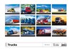 nástěnný kalendář  Trucks