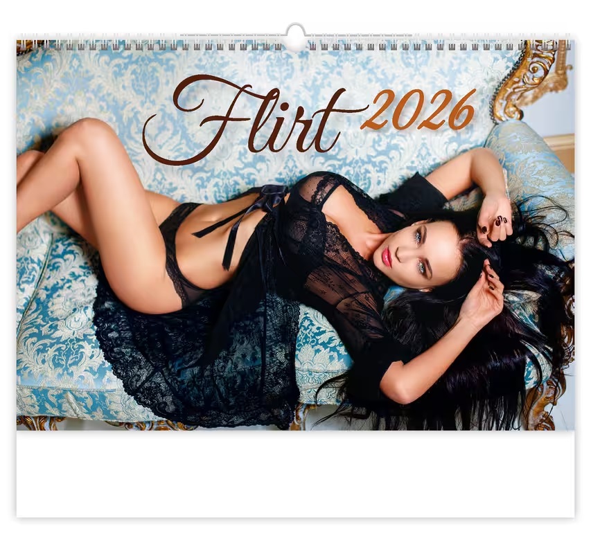 *H26  N163-26  nástěnný kalendář  Flirt , 450x315(70)