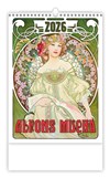 *H26  N177-26  nástěnný kalendář  Alfons Mucha   NEW , 240x330(70)