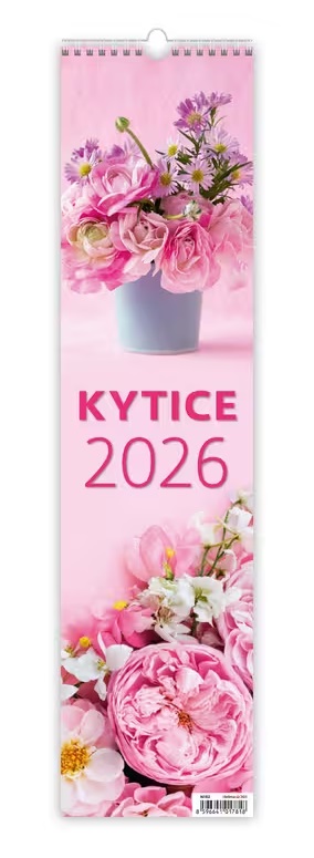 *H26  N192-26  nástěnný kalendář  Kytice , 120x480