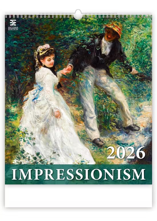 *H26  N255-26  nástěnný kalendář  Impressionism , 450x520(70)