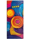*H26  PN01-04-26  PVC Diář kapesní - Napoli měsíční - design 4 , 77x178
