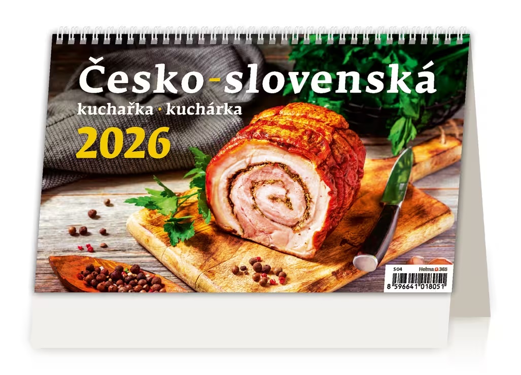 *H26  S04-26  stolní  Česko-slovenská kuchařka/kuchárka , 226x139(30)