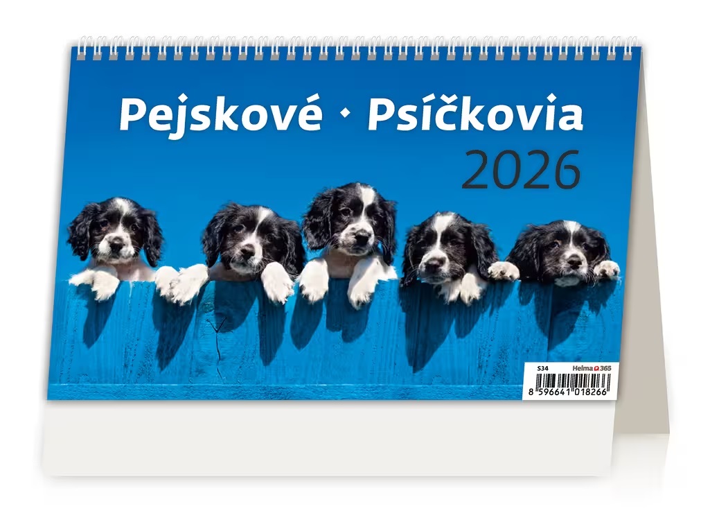*H26  S34-26  stolní  Pejskové/Psíčkovia , 226x139(30)