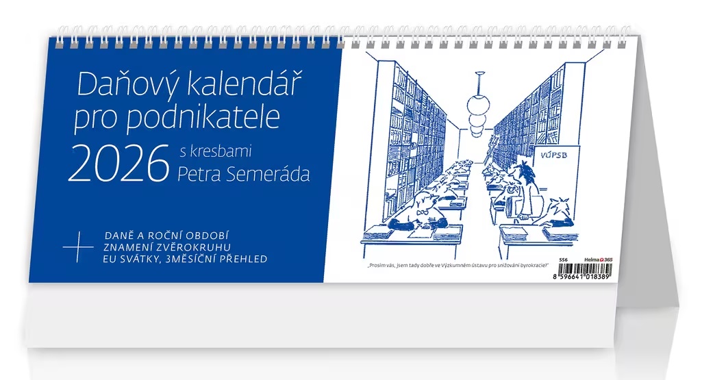 *H26  S56-26  stolní  Daňový kalendář pro podnikatele , 321x134(35)