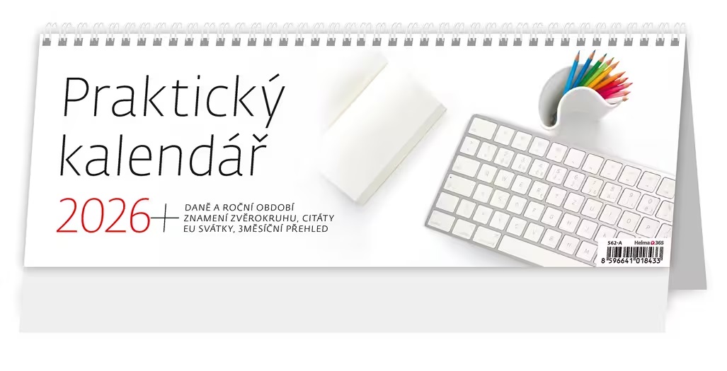 *H26  S62-26-A  stolní  Praktický kalendář , 336x121(35)